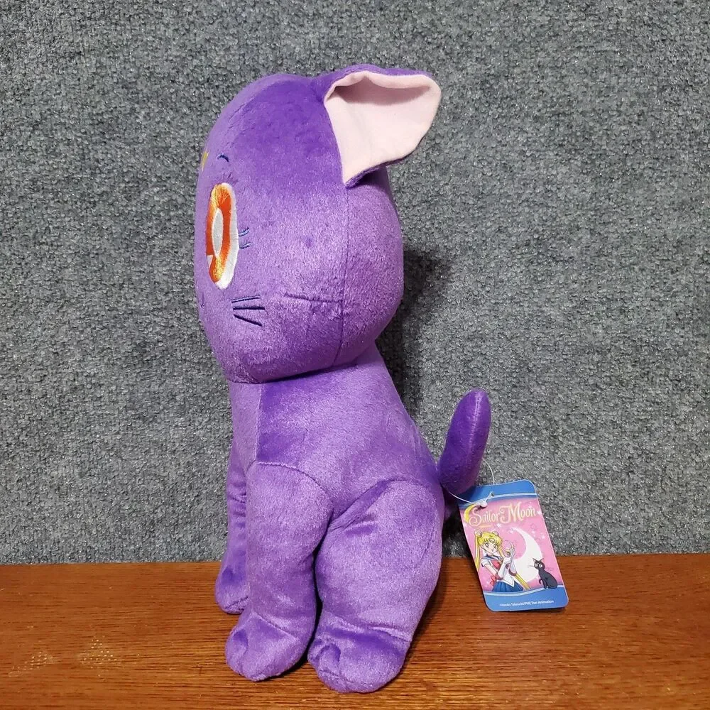 Official Sailor Moon Luna Plush Toy Cat Anime Luna Cat Stuffed Doll New Japanese
